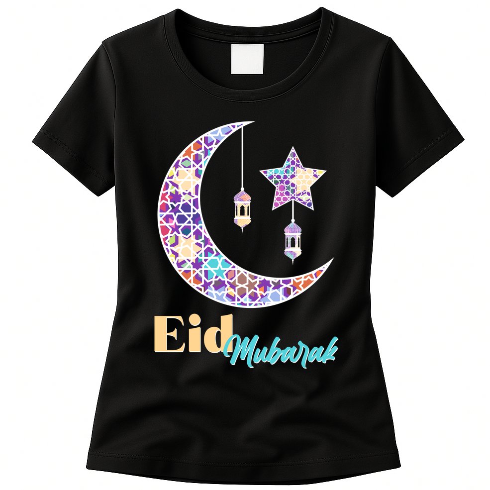 Eid Mubarak Happy Ramadan  Womens T-Shirt