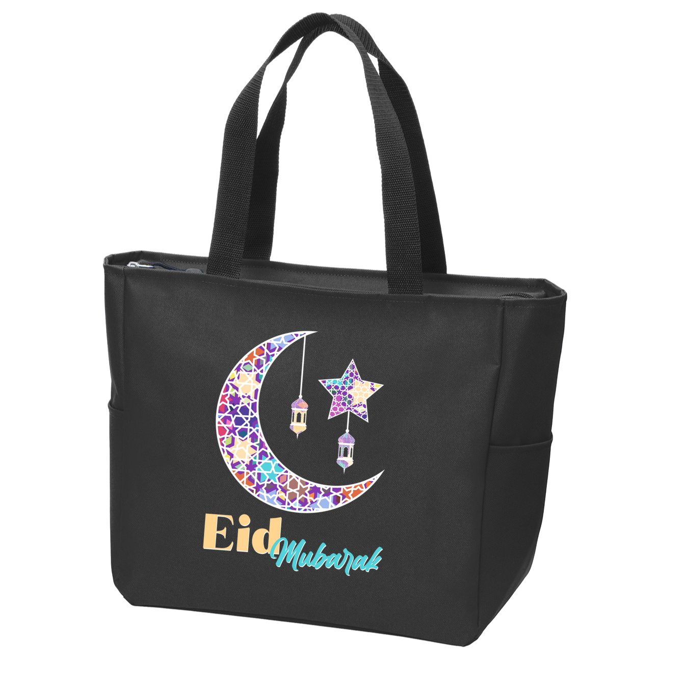 Eid Mubarak Happy Ramadan  Zip Tote Bag