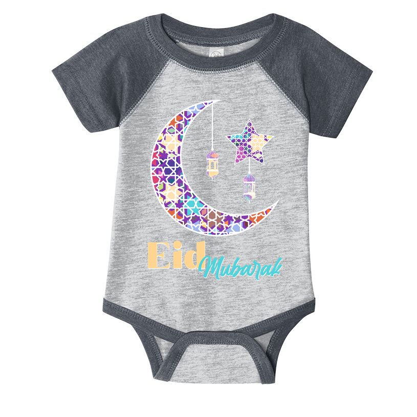Eid Mubarak Happy Ramadan  Infant Baby Jersey Bodysuit