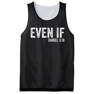 Even If Daniel 318 Bible Verse Bible Quote Christian Faith Mesh Reversible Basketball Jersey Tank