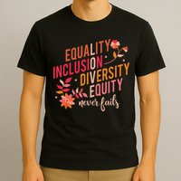 Equality Inclusion Diversity Equity Love Never Fails Teacher T-Shirt