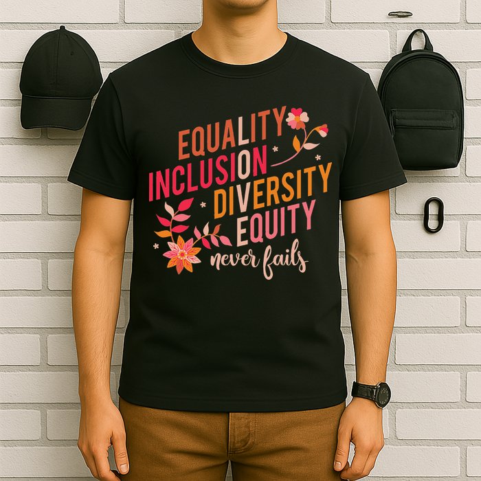 Equality Inclusion Diversity Equity Love Never Fails Teacher T-Shirt