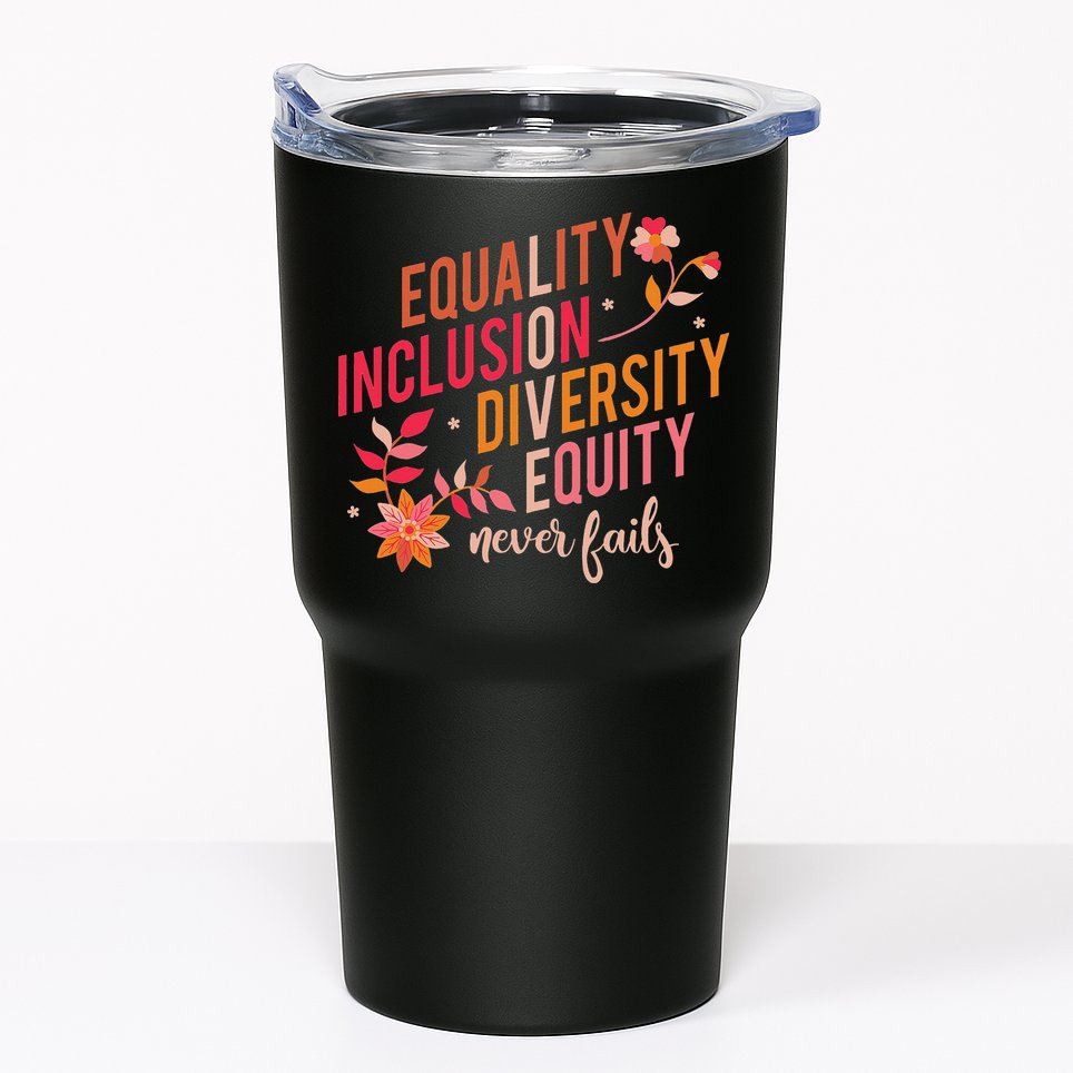 Equality Inclusion Diversity Equity Love Never Fails Teacher Tumbler
