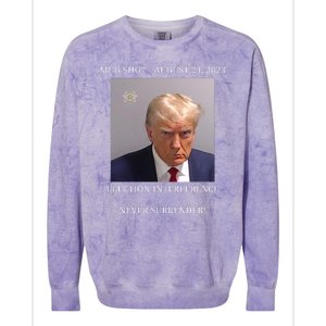 Election Interference Donald Trump Mugshot Colorblast Crewneck Sweatshirt