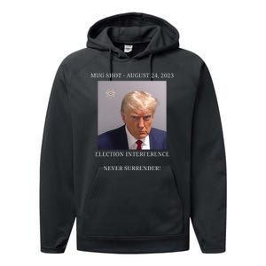 Election Interference Donald Trump Mugshot Performance Fleece Hoodie