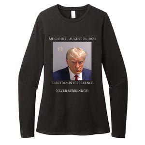 Election Interference Donald Trump Mugshot Womens CVC Long Sleeve Shirt