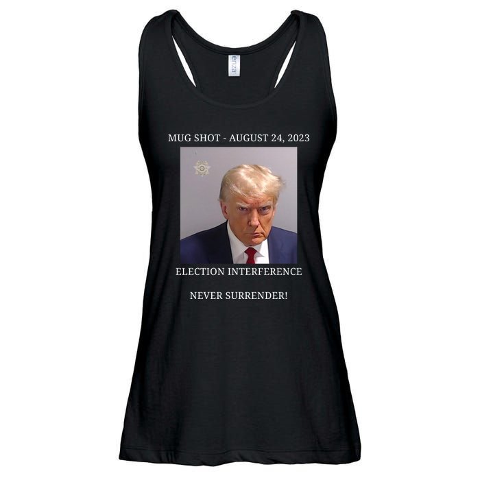 Election Interference Donald Trump Mugshot Ladies Essential Flowy Tank