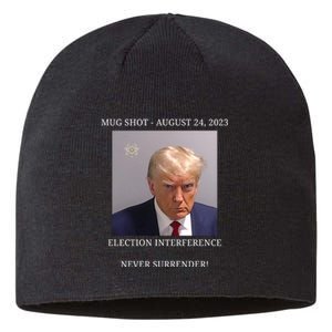 Election Interference Donald Trump Mugshot Sustainable Beanie