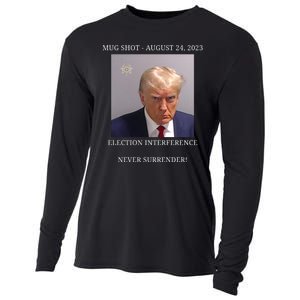 Election Interference Donald Trump Mugshot Cooling Performance Long Sleeve Crew