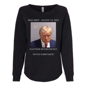 Election Interference Donald Trump Mugshot Womens California Wash Sweatshirt