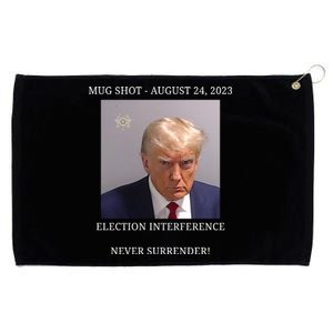 Election Interference Donald Trump Mugshot Grommeted Golf Towel