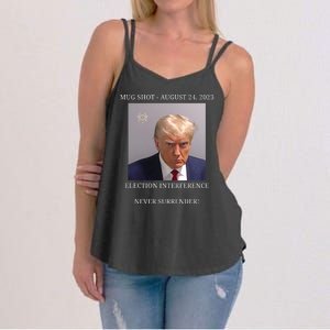 Election Interference Donald Trump Mugshot Women's Strappy Tank