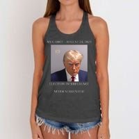 Election Interference Donald Trump Mugshot Women's Knotted Racerback Tank