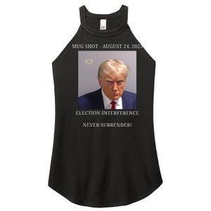 Election Interference Donald Trump Mugshot Women's Perfect Tri Rocker Tank