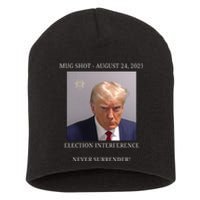 Election Interference Donald Trump Mugshot Short Acrylic Beanie