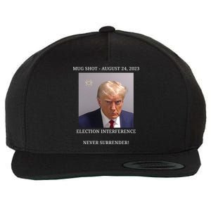 Election Interference Donald Trump Mugshot Wool Snapback Cap