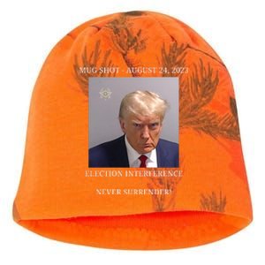 Election Interference Donald Trump Mugshot Kati - Camo Knit Beanie