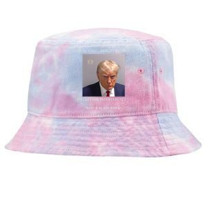 Election Interference Donald Trump Mugshot Tie-Dyed Bucket Hat