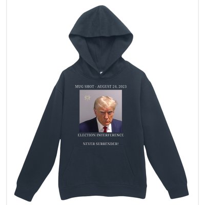 Election Interference Donald Trump Mugshot Urban Pullover Hoodie