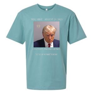 Election Interference Donald Trump Mugshot Sueded Cloud Jersey T-Shirt