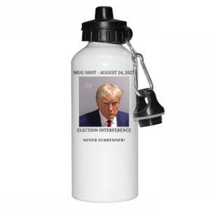 Election Interference Donald Trump Mugshot Aluminum Water Bottle