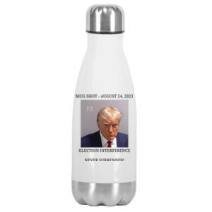 Election Interference Donald Trump Mugshot Stainless Steel Insulated Water Bottle