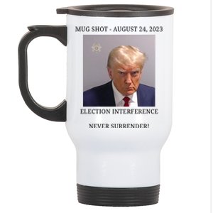 Election Interference Donald Trump Mugshot Stainless Steel Travel Mug