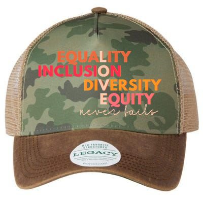 Equality Inclusion Diversity Equity Love Never Fails Teacher TShirt Legacy Tie Dye Trucker Hat