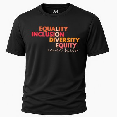 Equality Inclusion Diversity Equity Love Never Fails Teacher TShirt Performance Shirt