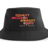 Equality Inclusion Diversity Equity Love Never Fails Teacher TShirt Sustainable Bucket Hat