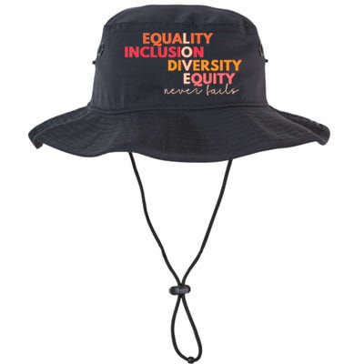 Equality Inclusion Diversity Equity Love Never Fails Teacher TShirt Bucket Hat