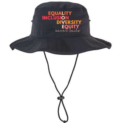 Equality Inclusion Diversity Equity Love Never Fails Teacher TShirt Legacy Cool Fit Booney Bucket Hat