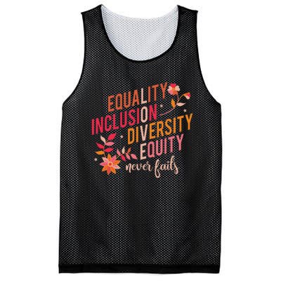 Equality Inclusion Diversity Equity Love Never Fails Teacher Mesh Reversible Basketball Jersey Tank