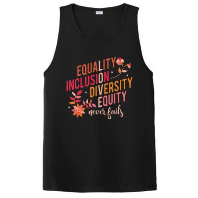 Equality Inclusion Diversity Equity Love Never Fails Teacher PosiCharge Competitor Tank