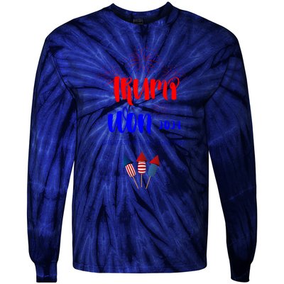 Election Inauguration Donald Trump Won 2024 Tie-Dye Long Sleeve Shirt