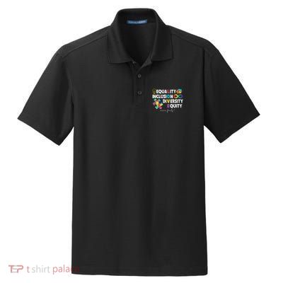 Equality Inclusion Diversity Equity Love Autism Awareness Dry Zone Grid Polo