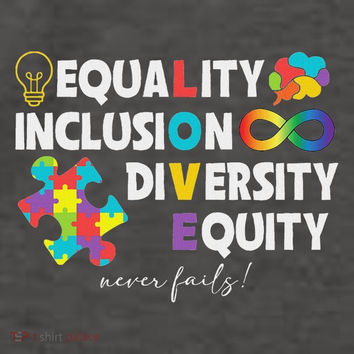 Equality Inclusion Diversity Equity Love Autism Awareness Vector Backpack