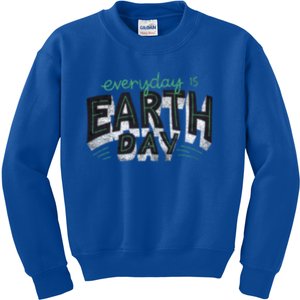 Everyday Is Earth Day Nature Environt Students Teachers Gift Kids Sweatshirt