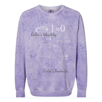 Euler's Identity Euler's Formula For Math Geeks Colorblast Crewneck Sweatshirt