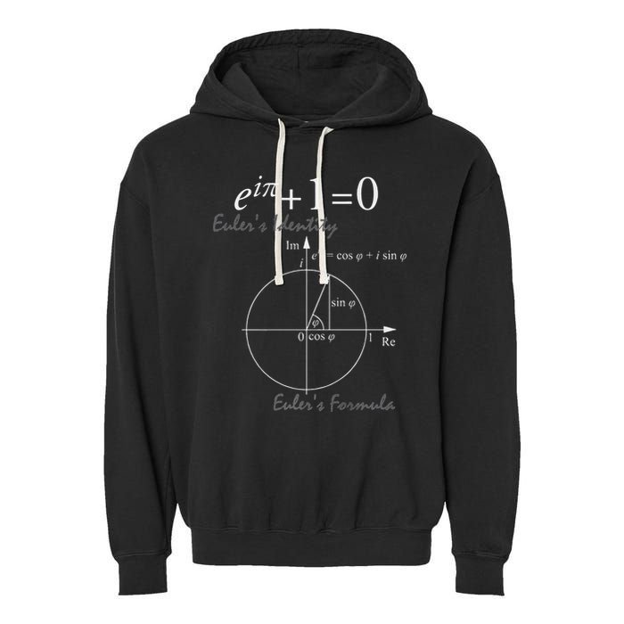 Euler's Identity Euler's Formula For Math Geeks Garment-Dyed Fleece Hoodie