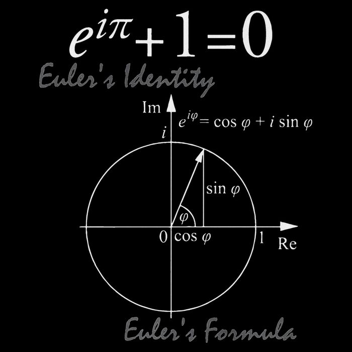 Euler's Identity Euler's Formula For Math Geeks Cooling Performance Crew T-Shirt