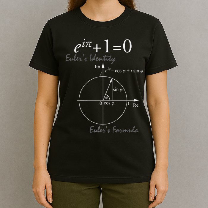 Euler's Identity Euler's Formula For Math Geeks T-Shirt