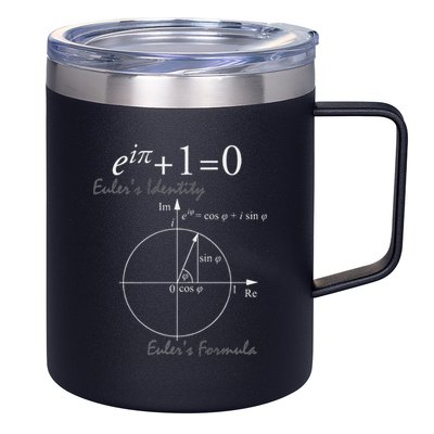 Euler's Identity Euler's Formula For Math Geeks 12oz Stainless Steel Coffee Mug