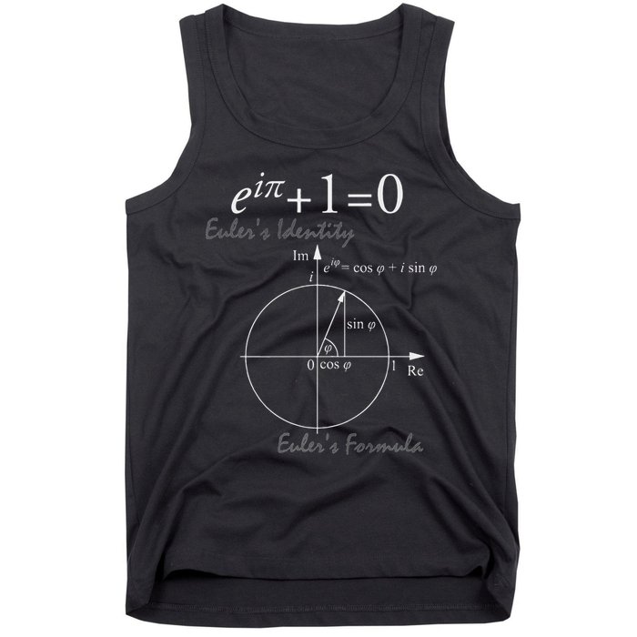 Euler's Identity Euler's Formula For Math Geeks Tank Top