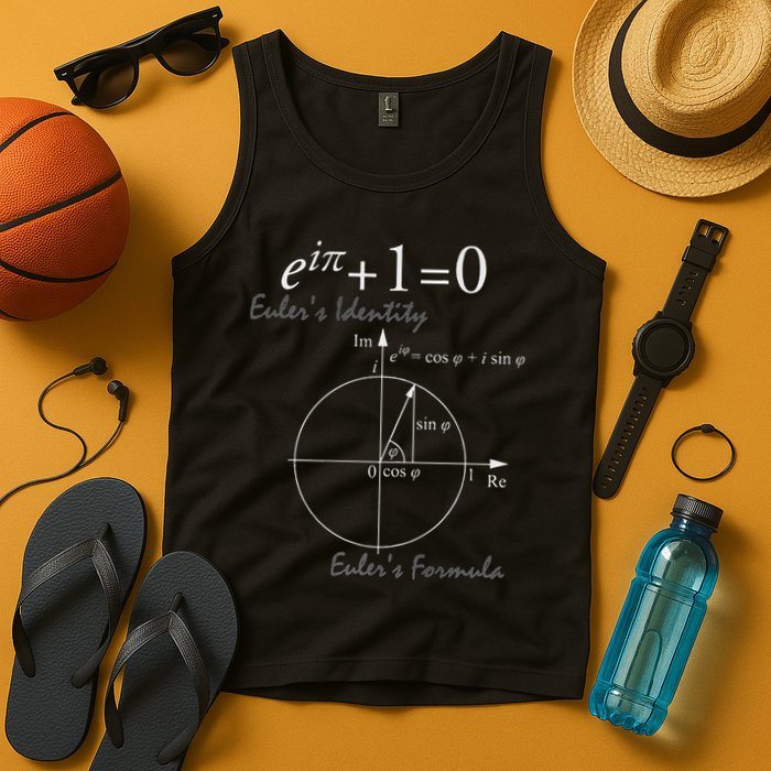Euler's Identity Euler's Formula For Math Geeks Tank Top