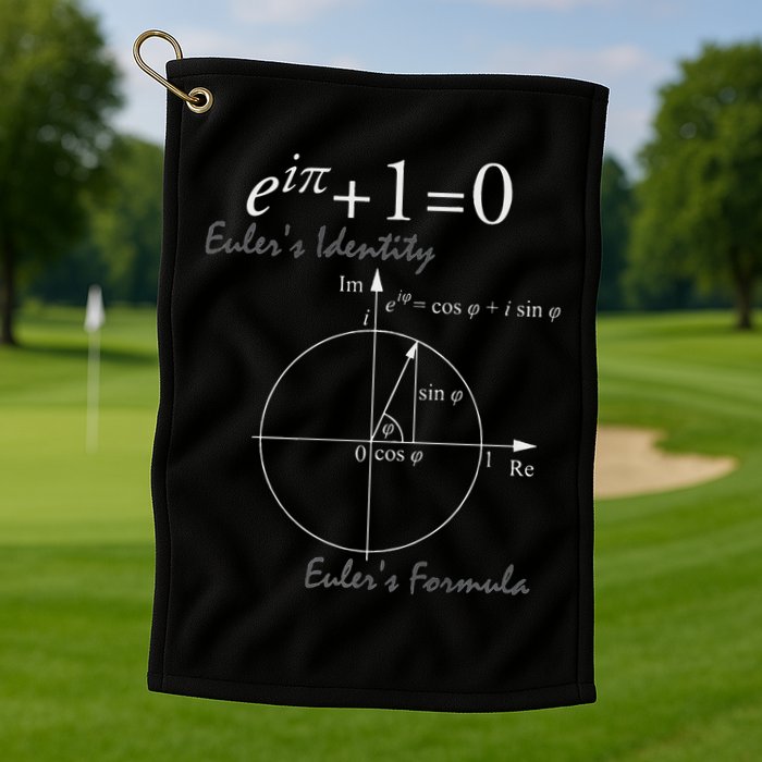 Euler's Identity Euler's Formula For Math Geeks Golf Towel
