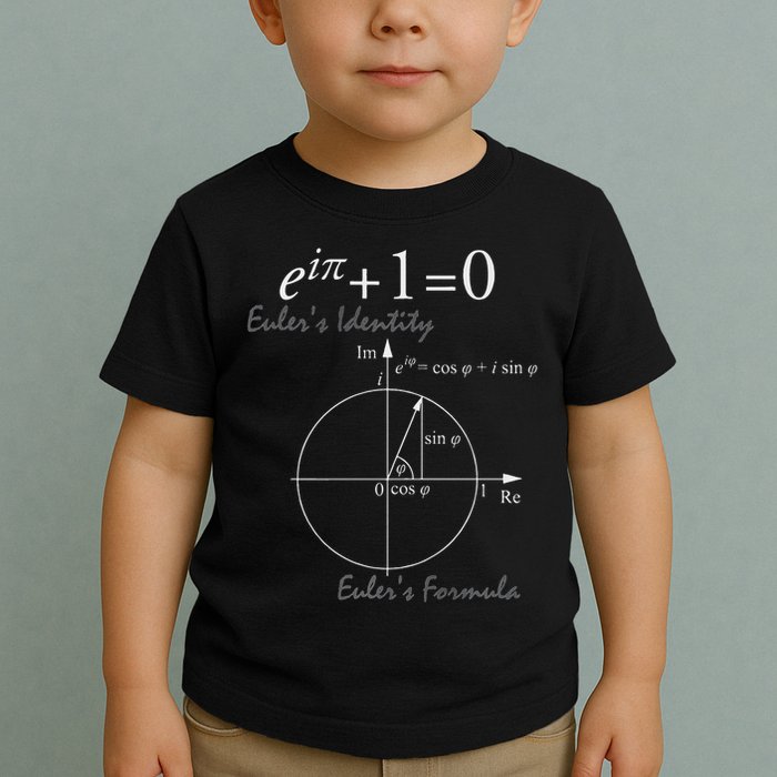 Euler's Identity Euler's Formula For Math Geeks Toddler T-Shirt