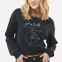 Euler's Identity Euler's Formula For Math Geeks Cropped Pullover Crew