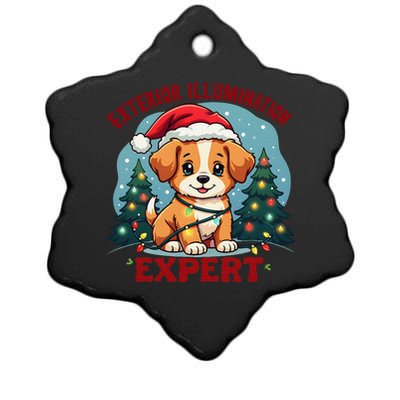 Exterior Illumination Expert Christmas Lights Kawaii Puppies Ceramic Star Ornament