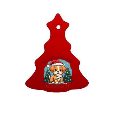 Exterior Illumination Expert Christmas Lights Kawaii Puppies Ceramic Tree Ornament